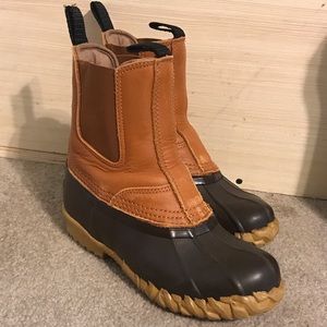 Cabelas pull on duck boots, men’s sz 6, wm’s 7-7.5